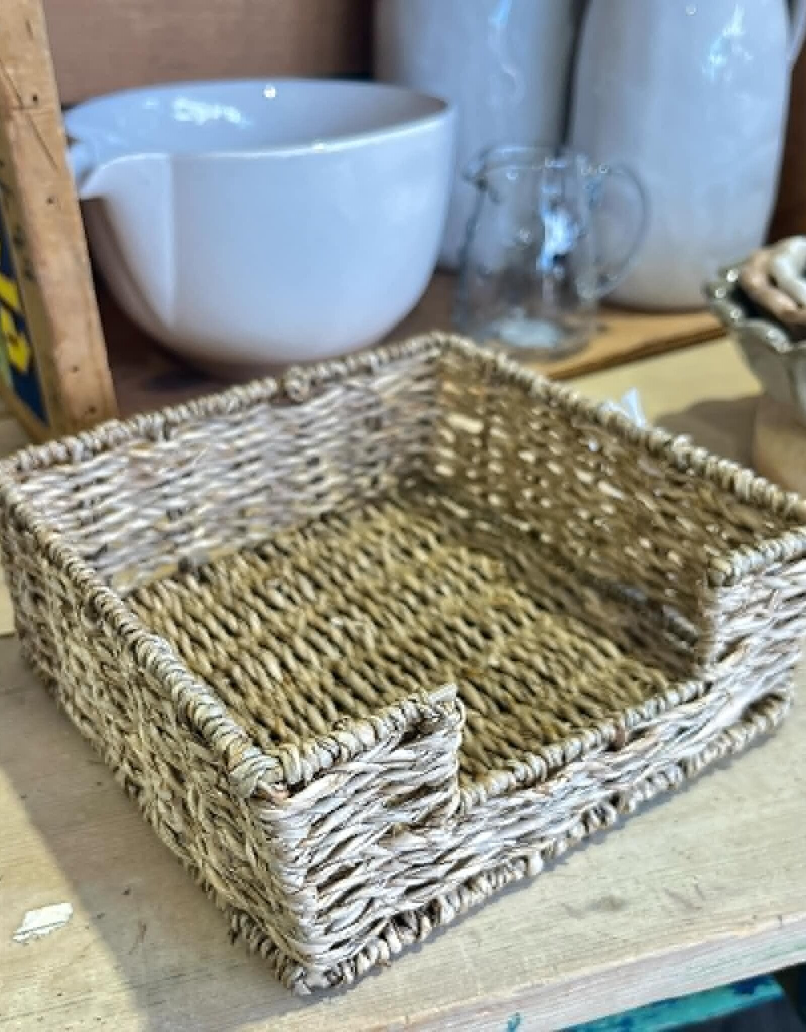 Creative Coop Seagrass Napkin Holder