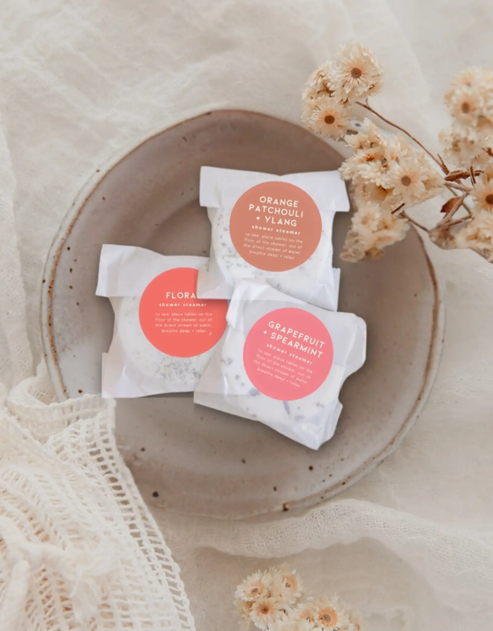 FD Market Shower Steamer, Grapefruit & Spearmint