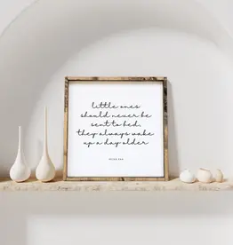 William Rae Designs Wood Sign, Little Ones White 13x13