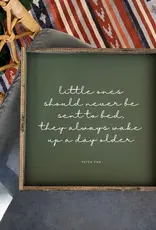William Rae Designs Wood Sign, Little Ones Green 13x13 William Rae Designs Wood Sign, Little Ones Green 13x13