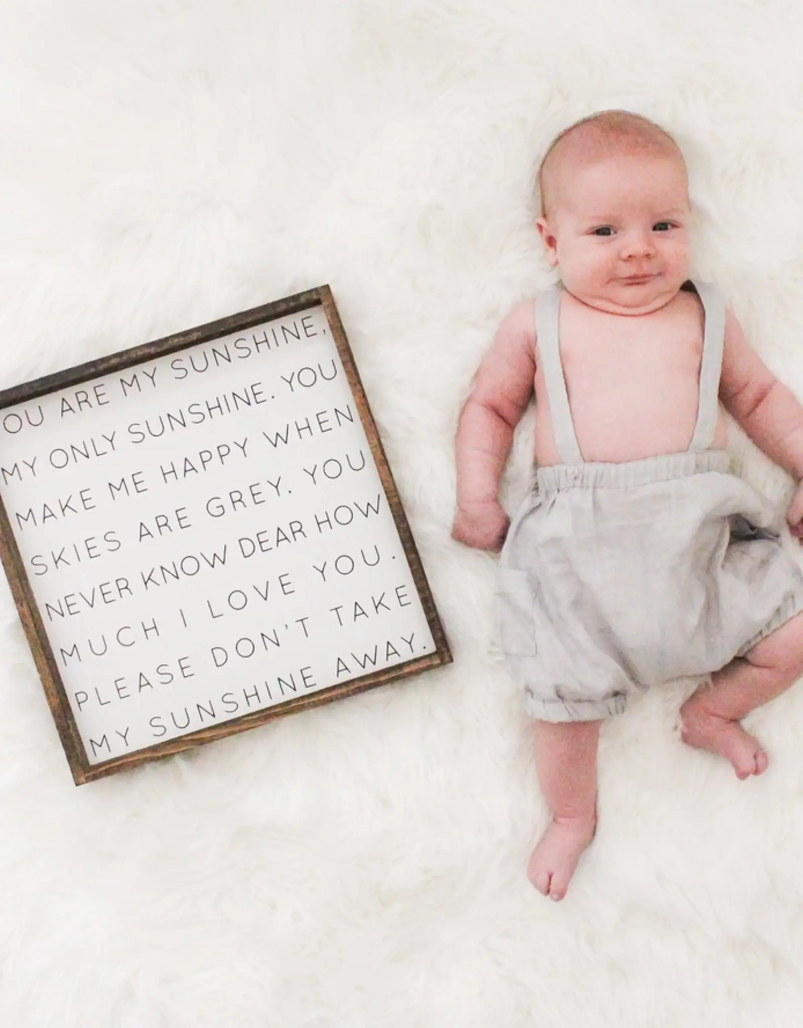 William Rae Designs Wood Sign, You Are My Sunshine 13x13