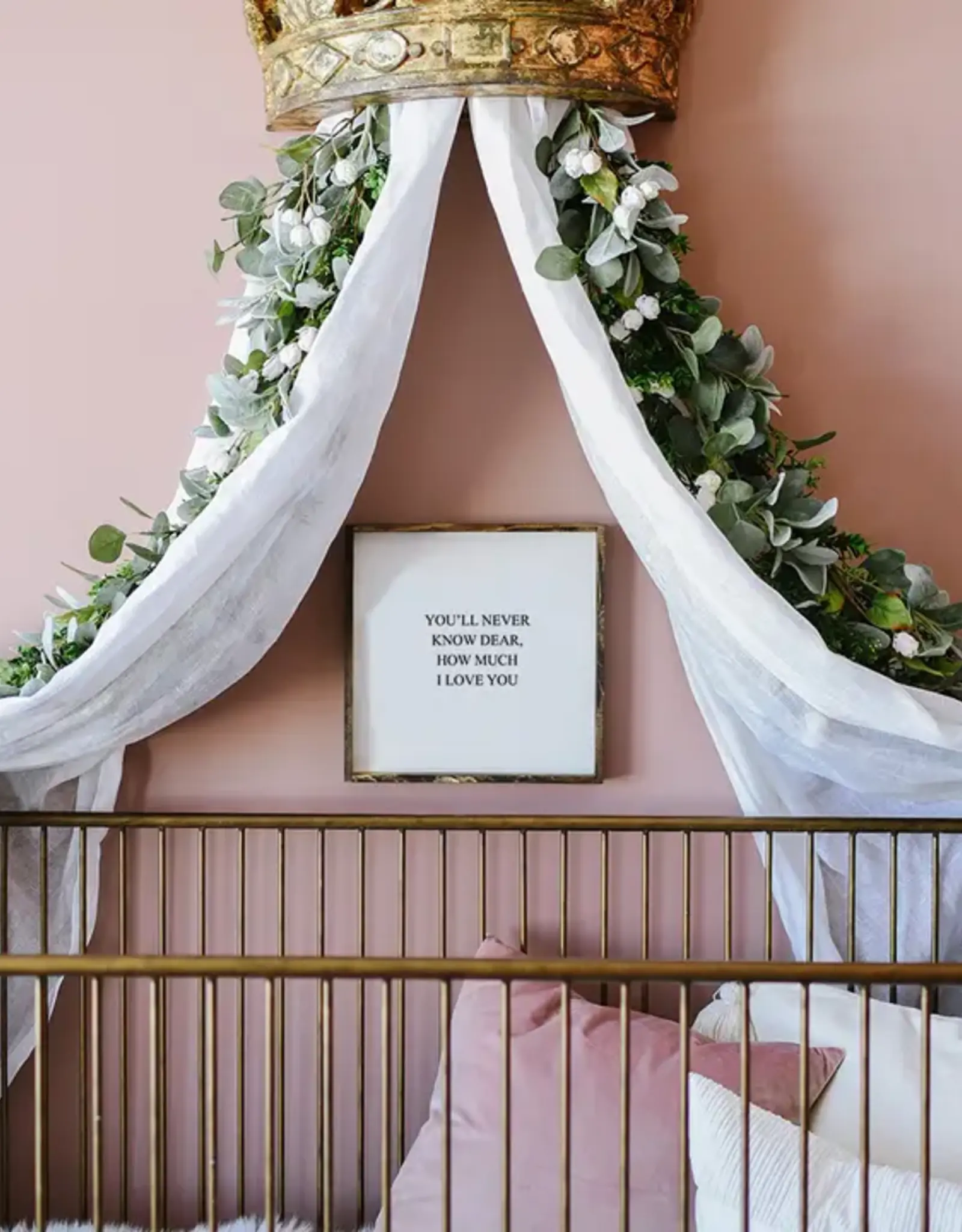 William Rae Designs Wood Sign, You'll Never Know Dear, White