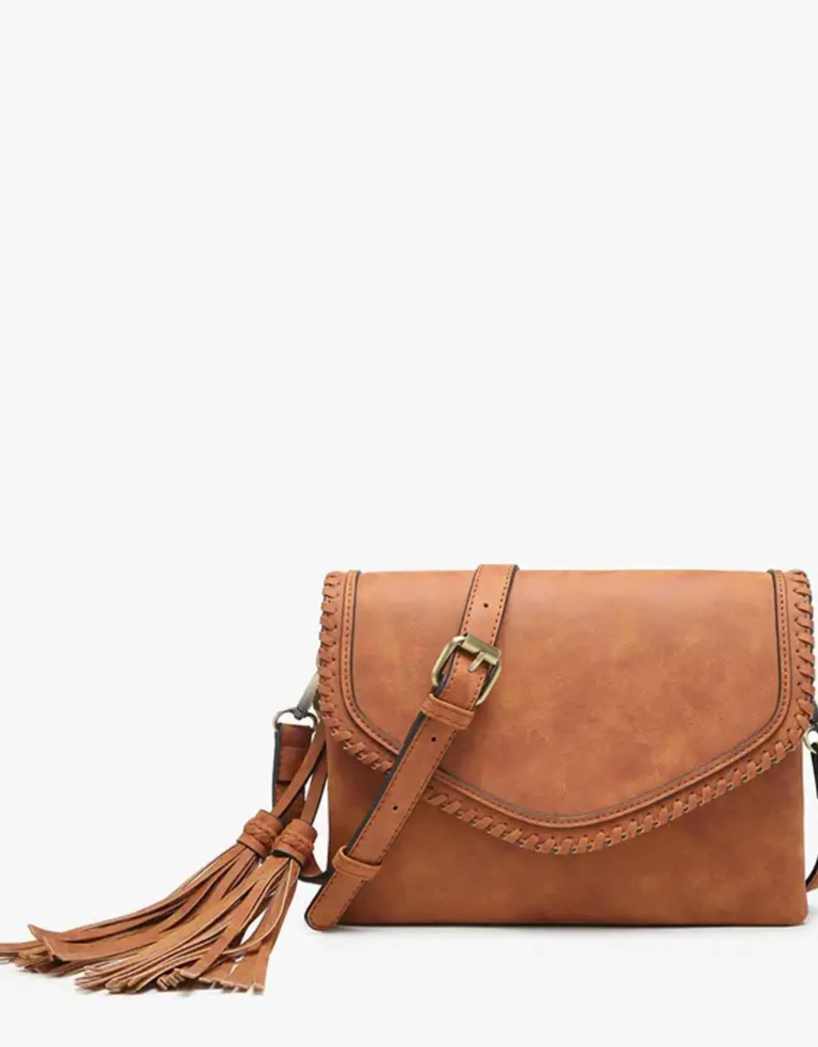 Jen & Co. Sloane Flapover Crossbody-Apricot