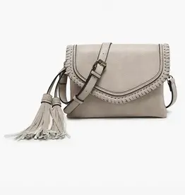 Jen & Co. Sloane Flapover Crossbody-Parchment