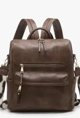Jen & Co. Amelia Convertible Backpack, Coffee
