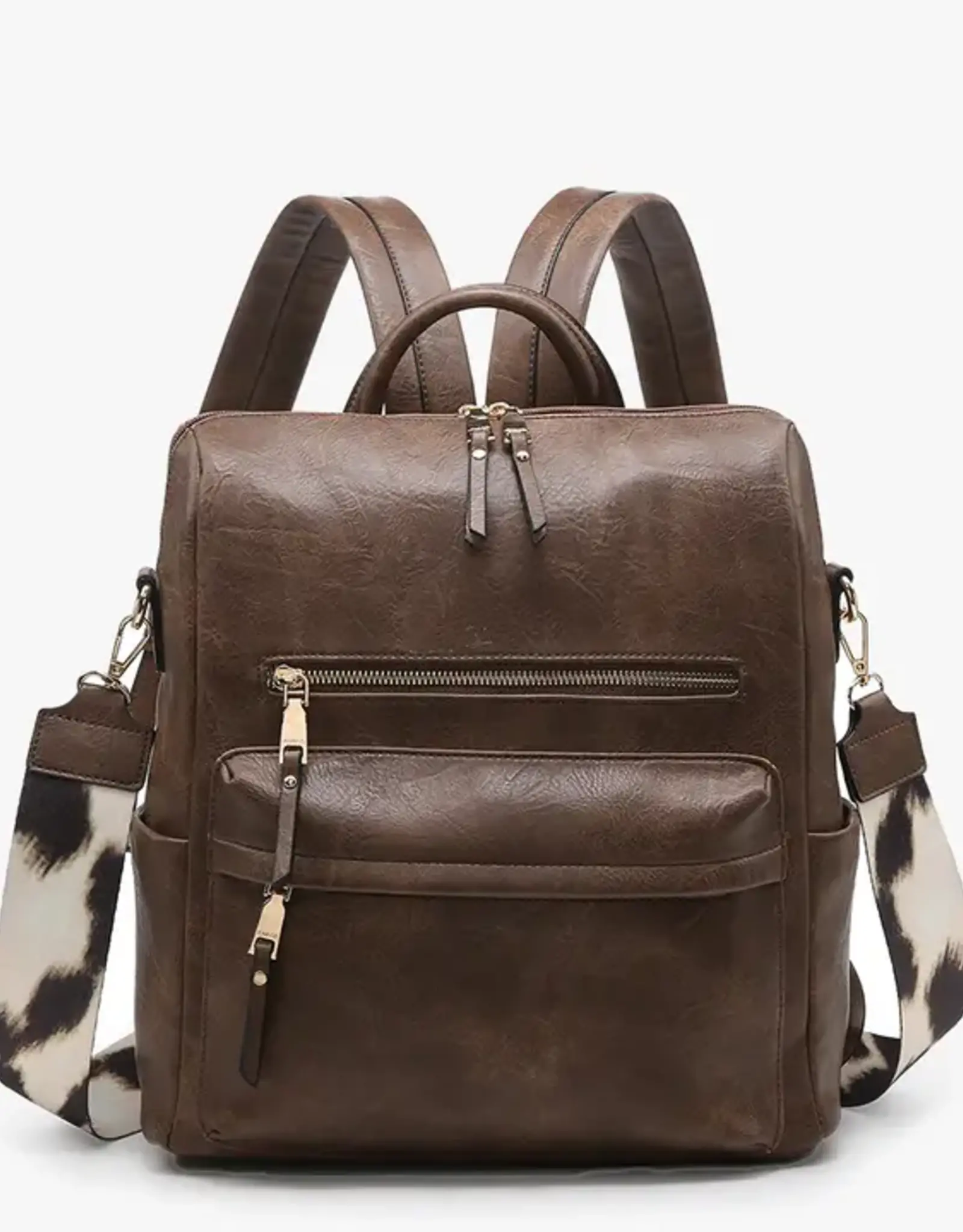 Jen & Co. Amelia Convertible Backpack, Coffee