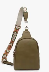 Jen & Co. Ellen Sling Bag, Olive