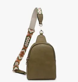 Jen & Co. Ellen Sling Bag, Olive