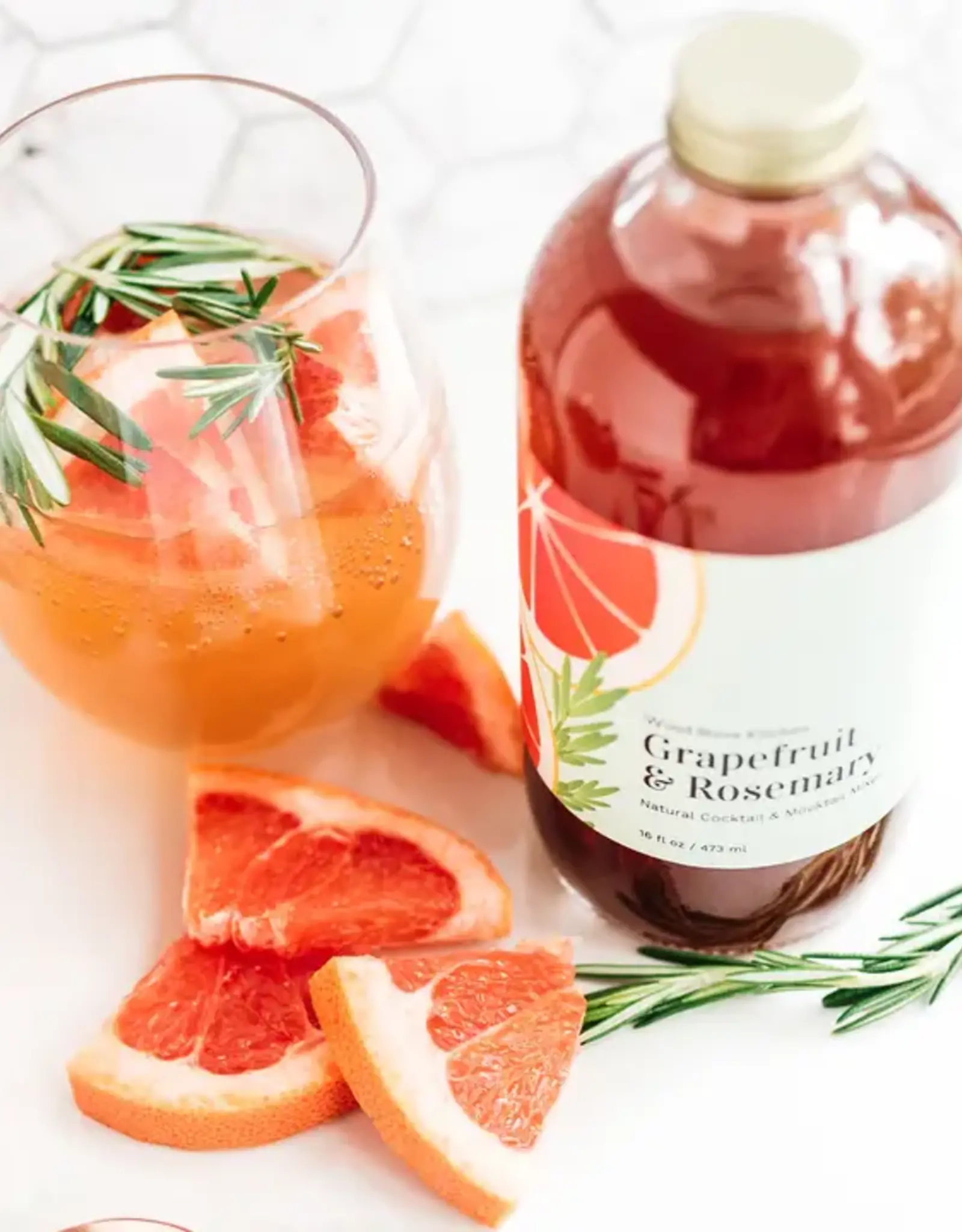 Wood Stove Kitchen Cocktail Mixer, Grapefruit & Rosemary