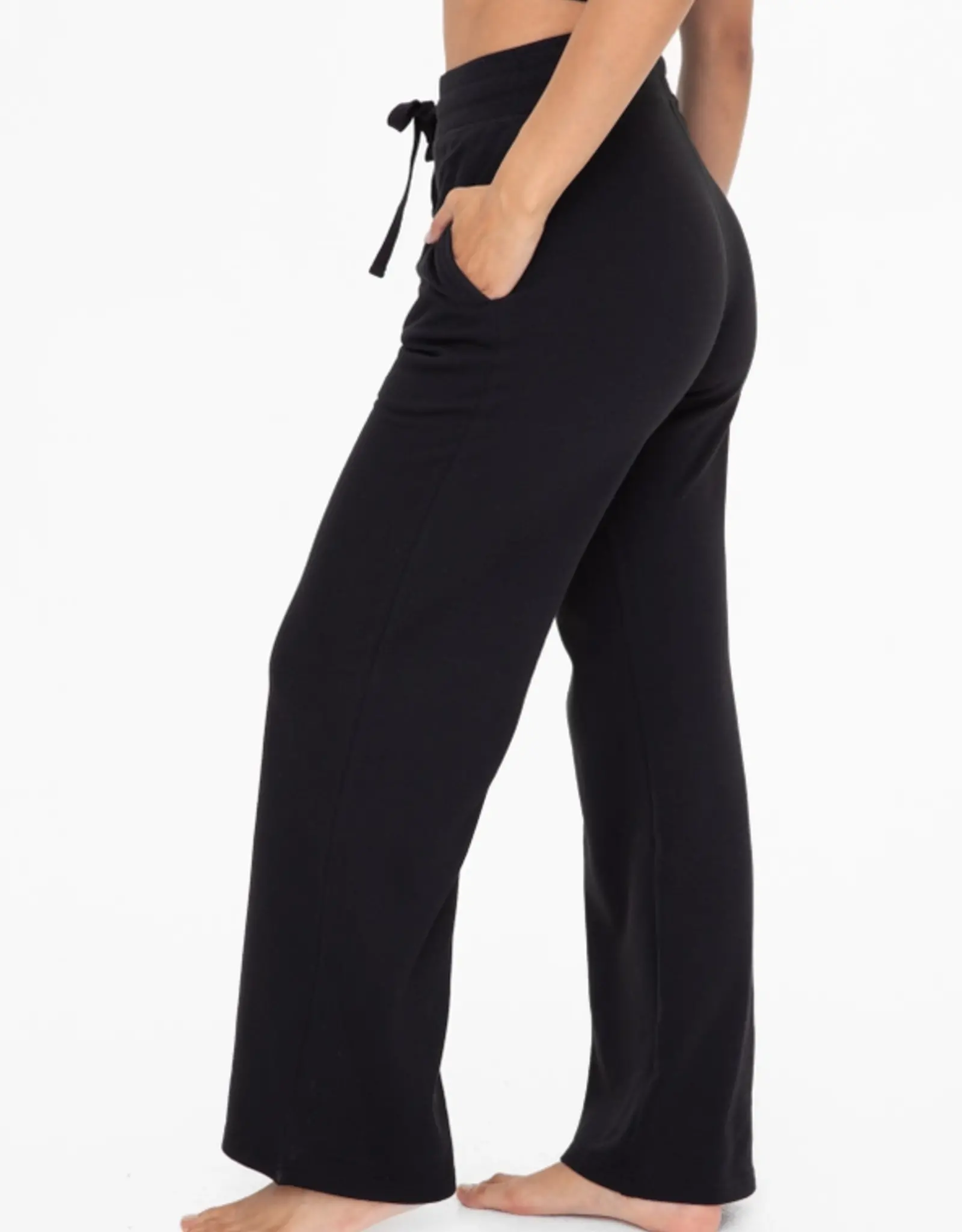 Mono B French Terry Sweatpants, Black