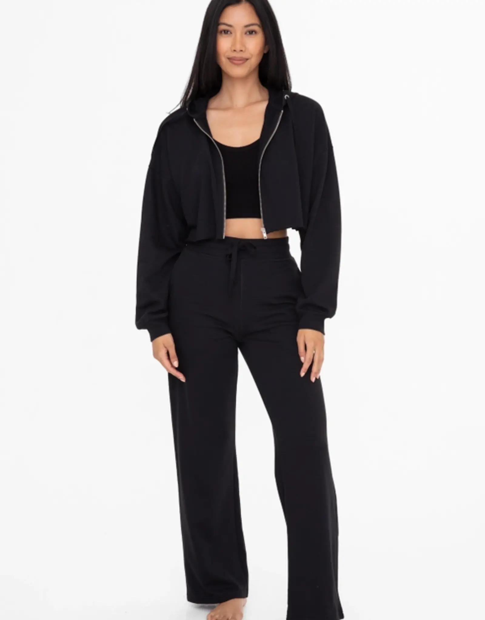 Mono B French Terry Sweatpants, Black