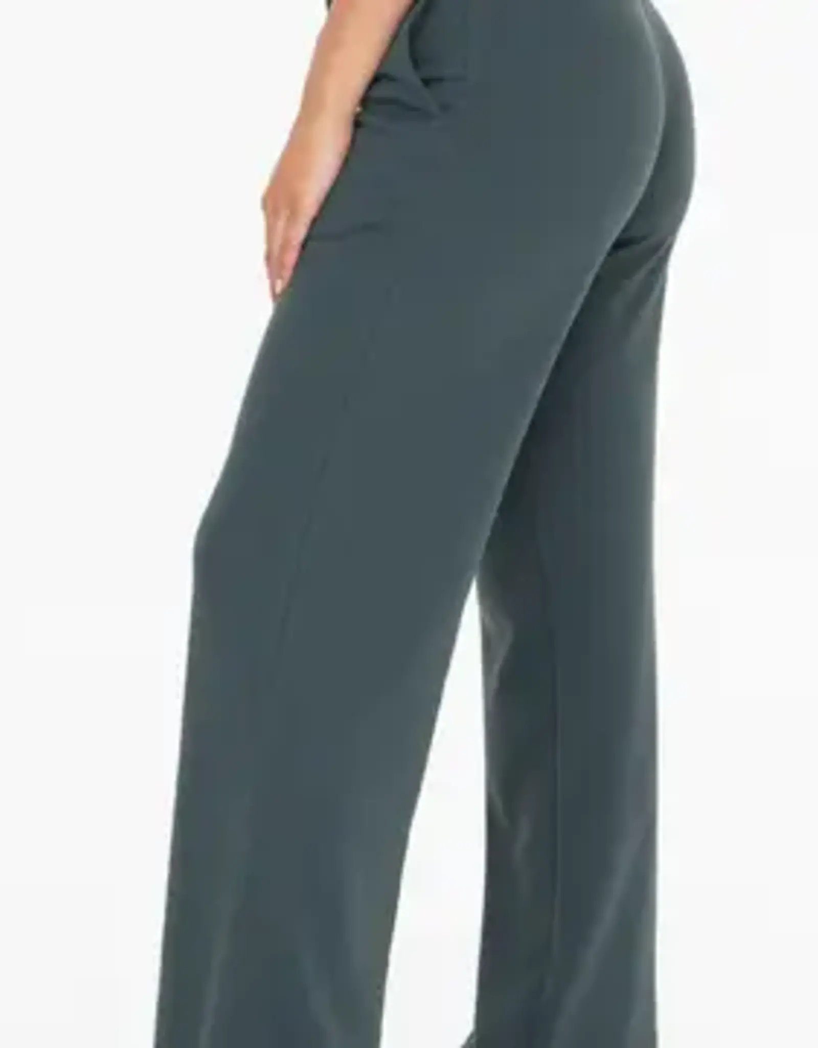 Mono B French Terry Sweatpants, Jungle Green