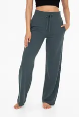 Mono B French Terry Sweatpants, Jungle Green
