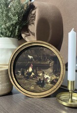 Redeemed Decor 8" Round  Art, Chicken Coop
