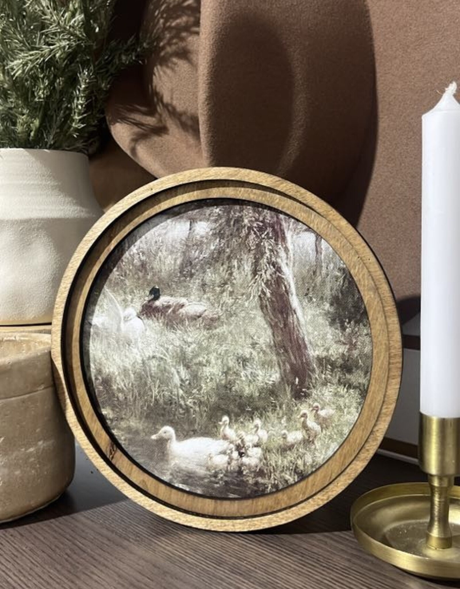 Redeemed Decor 8" Round  Art, Ducklings