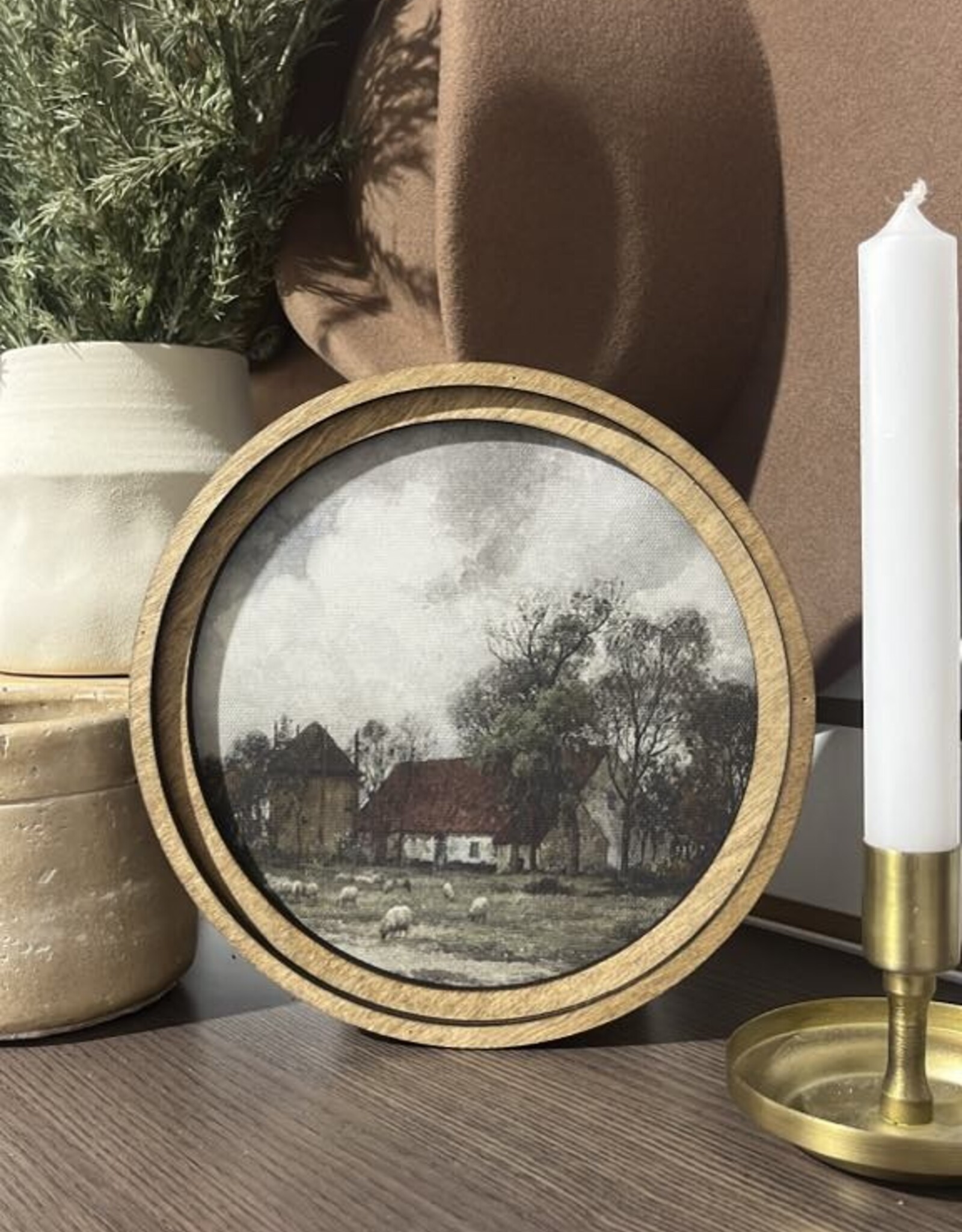 Redeemed Decor 8" Round  Art, Farmhouse Silo