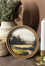 Redeemed Decor 8" Round  Art, Moody Dirt Road