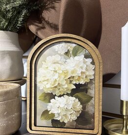 Redeemed Decor Arch Top Framed Art, Hydrangea