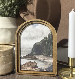 Redeemed Decor Arch Top Framed Art, Summer Coast