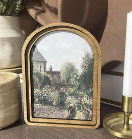Redeemed Decor Arch Top Framed Art, Vintage Garden