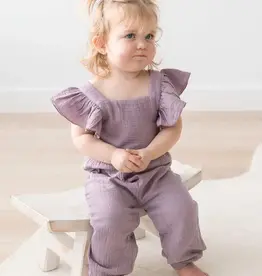 Mila & Co Flutter Jumpsuit, Lilac