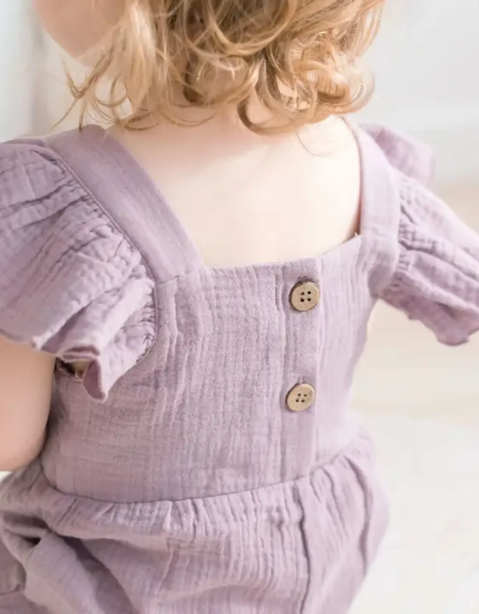 Mila & Co Flutter Jumpsuit, Lilac