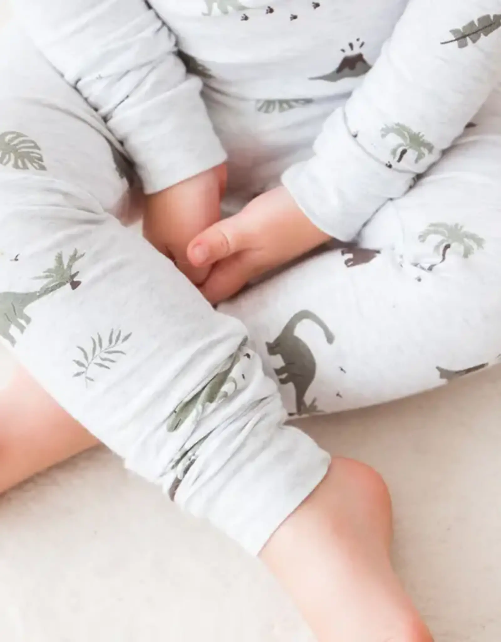 Mila & Co Long Sleeve Henley Set, Dino