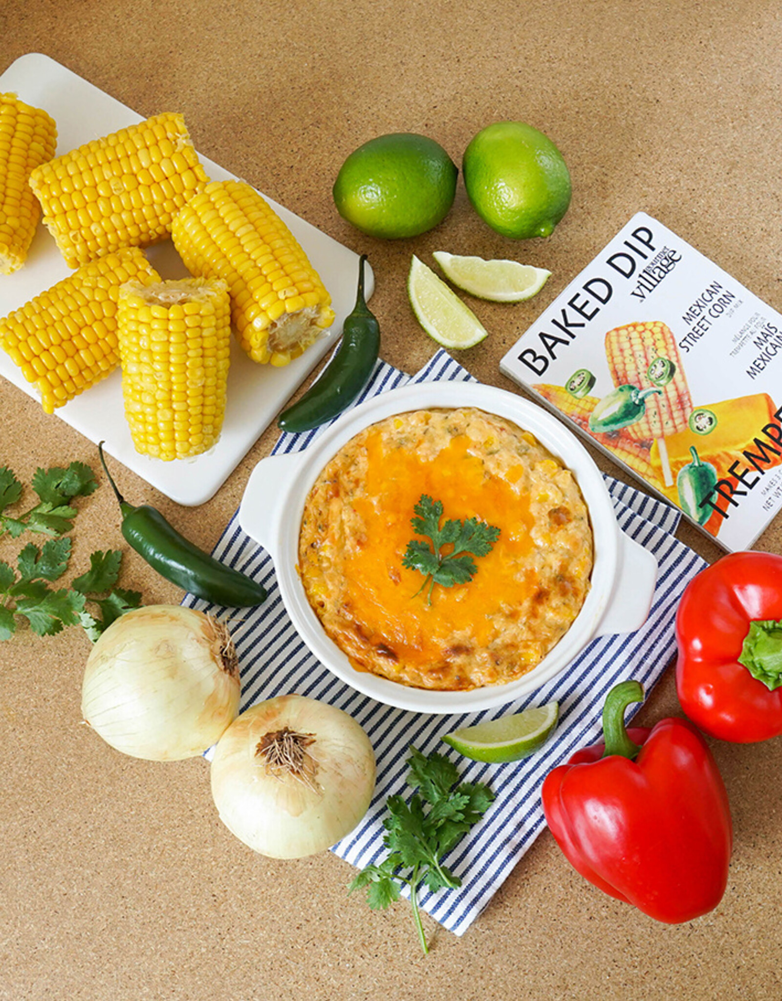 Gourmet Village Dip, Mexican Street Corn
