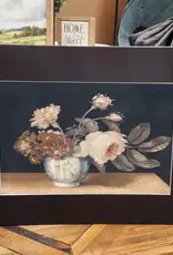 Redeemed Decor Mat Canvas Art 12x16, Vintage Flowers