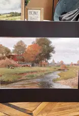 Redeemed Decor Mat Canvas Art 12x16, Riverside Farm