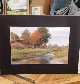 Redeemed Decor Mat Canvas Art 12x16, Riverside Farm