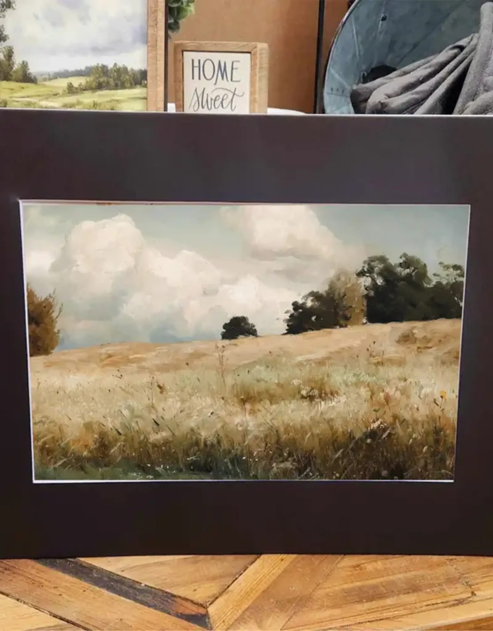 Redeemed Decor Mat Canvas Art 12x16, Moody Meadow