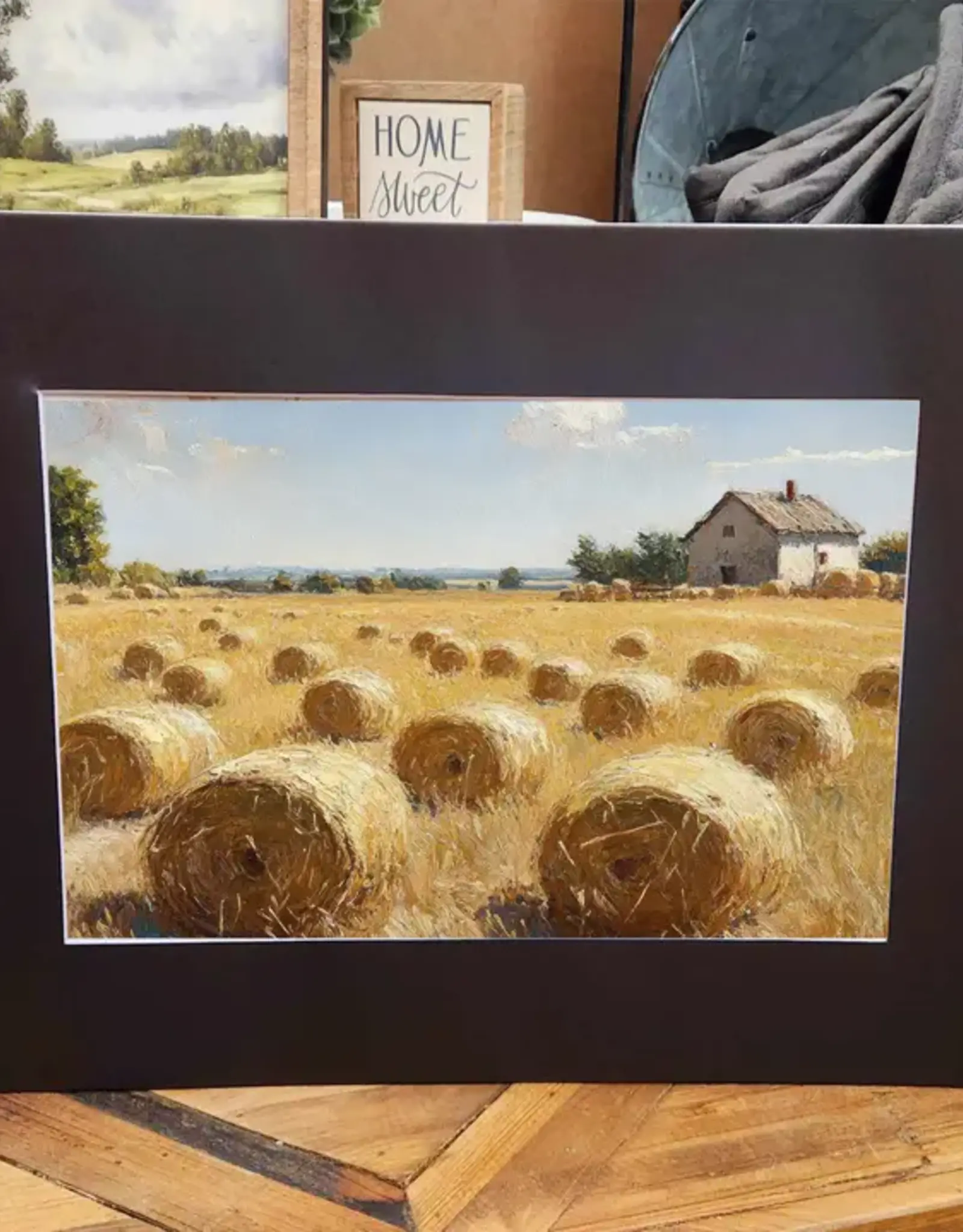 Redeemed Decor Mat Canvas Art 12x16, Hayfield