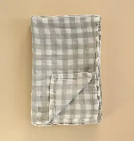 Minika Muslin Swaddle, Sage Gingham