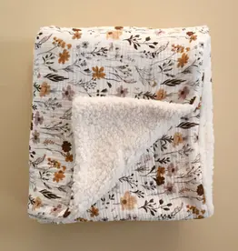 Minika Sherpa Blanket, Wildflowers