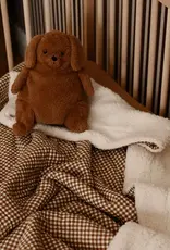 Minika Sherpa Blanket, Vichy Brown