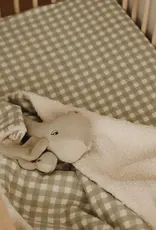 Minika Crib Sheet, Sage Gingham