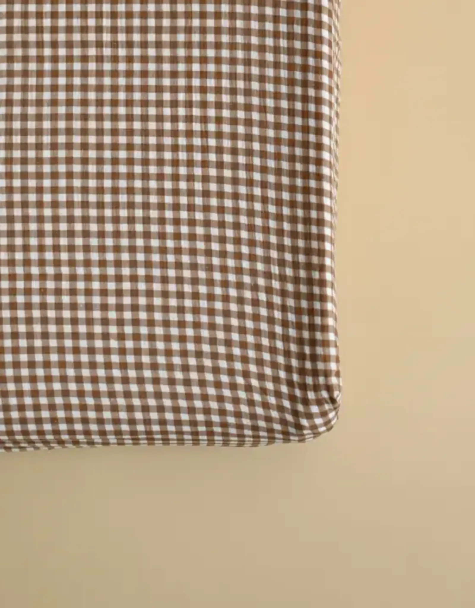 Minika Changing Pad Cover, Vichy Brown