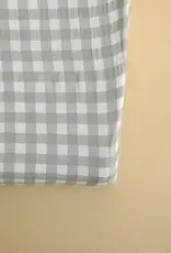 Minika Changing Pad Cover, Sage Gingham