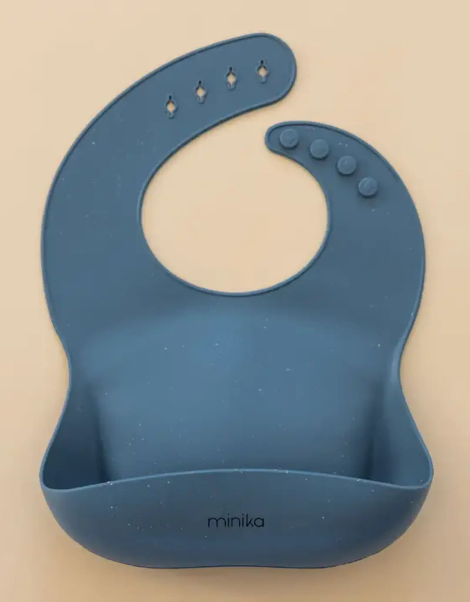 Minika Silicone Bib, Indigo