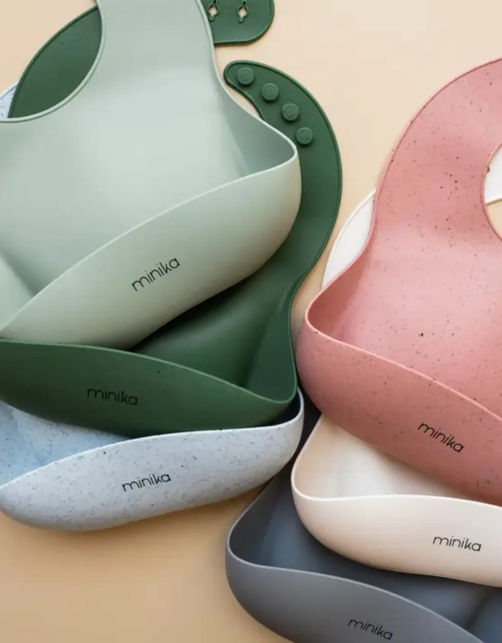 Minika Silicone Bib, Ice