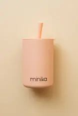 Minika Straw Cup w/Lid, Blush