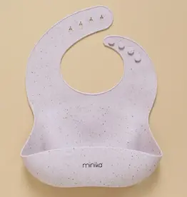 Minika Silicone Bib, Lavender