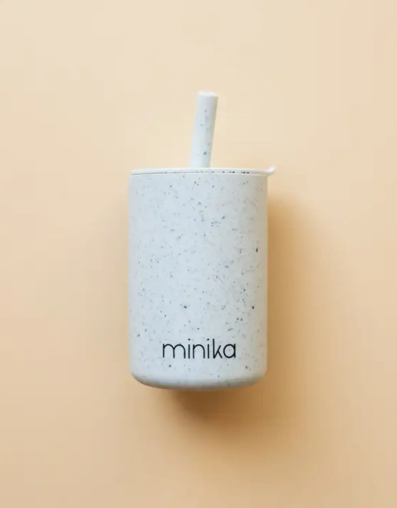 Minika Straw Cup w/Lid, Ice
