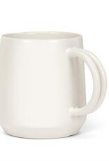 Double Handle Mug, White