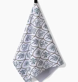 Geometry Tea Towel-Floral Scallops