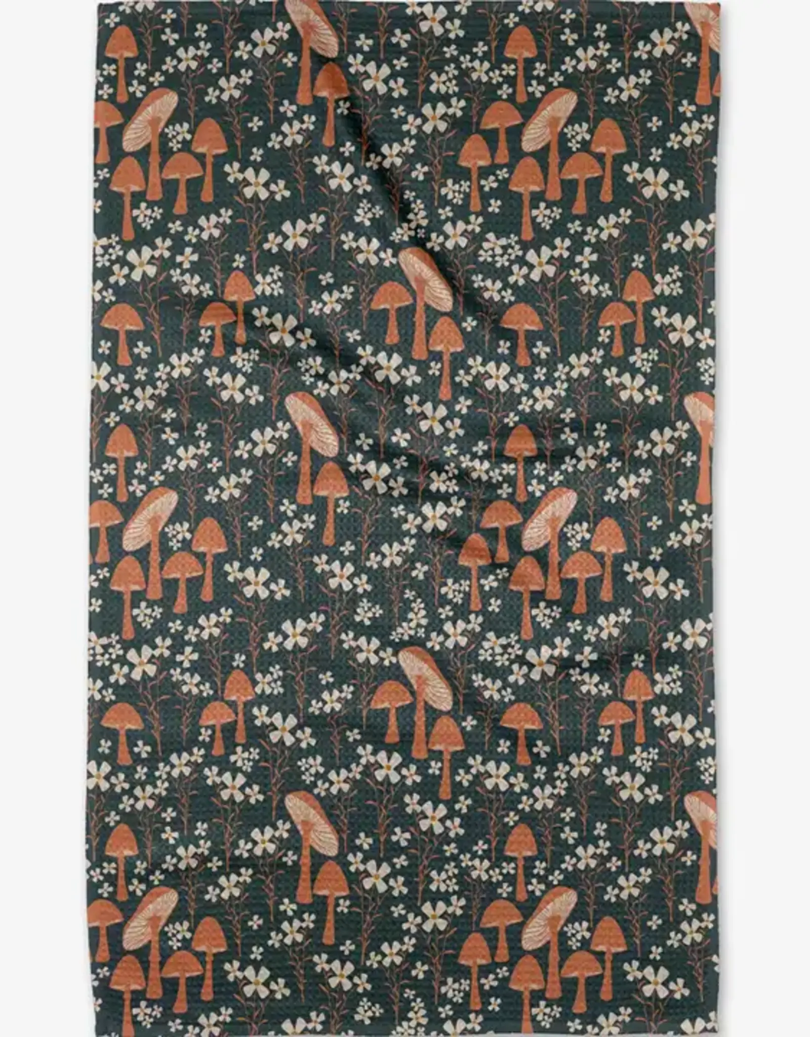 Geometry Tea Towel- Mushroom Grove