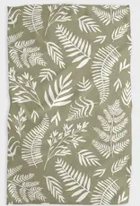 Geometry Tea Towel- Olive