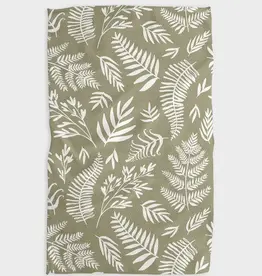 Geometry Tea Towel- Olive