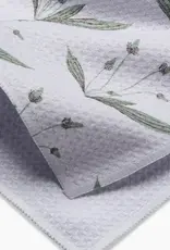 Geometry Tea Towel- Wild Leaves Green